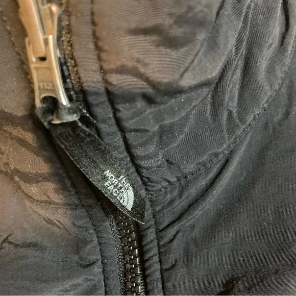 The North Face Black Full-Zip Denali Jacket size XL FLAW small hole each pocket - Picture 5 of 13